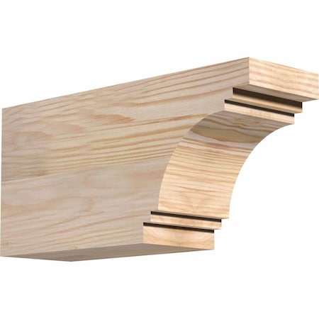 Ekena Millwork Pescadero Smooth Rafter Tail, Douglas Fir, 3 1/2"W x 6"H x 12"L RFT04X06X12PEC00SDF